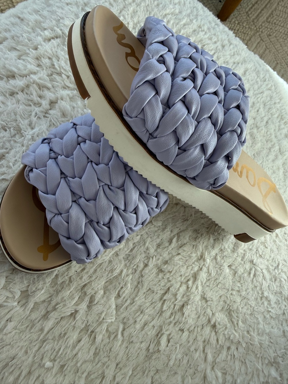 Sam Edelman Ainslie Sandal Lilac Braided - Size 7.5 - Picture 2 of 6